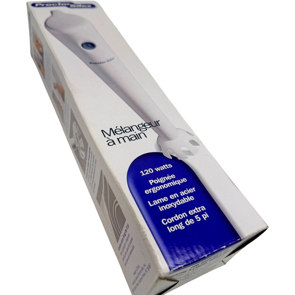 Proctor Silex 59735 Hand Blender 120W Stainless Steel Blade New in Box